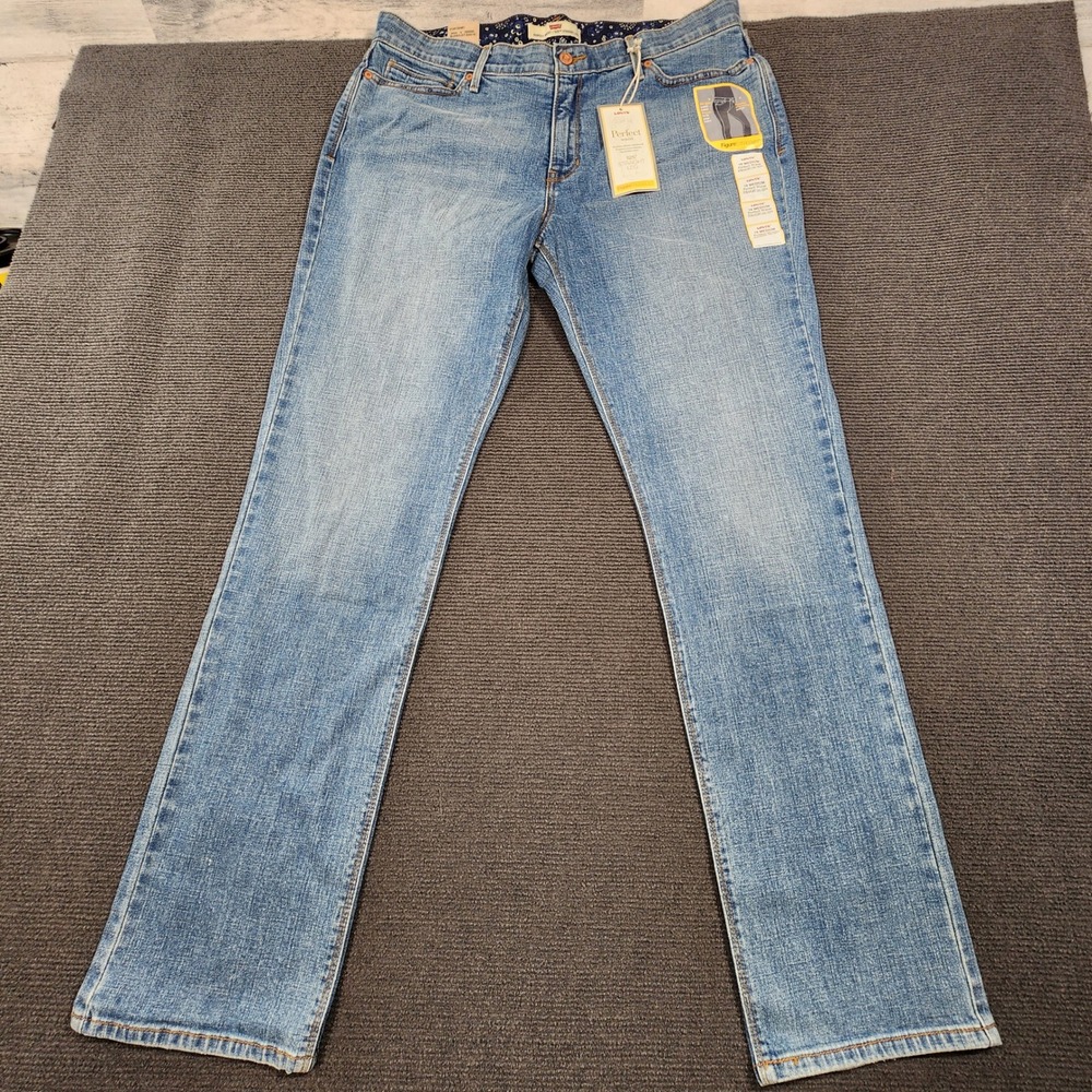 Levi's Jeans Women 16 Medium Blue Perfect Waist 525 Straight Leg NWT